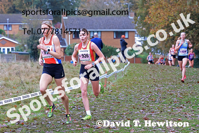 Senior Womens 2024 National Cross Country Relays, Berry Hill Park, Mansfield.   Photo: David T. Hewitson/Sports for All Pics